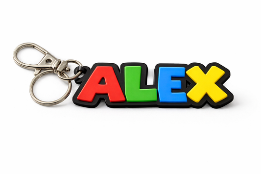 Colourful custom Gamer Name Keyring| Custom 3d Printed