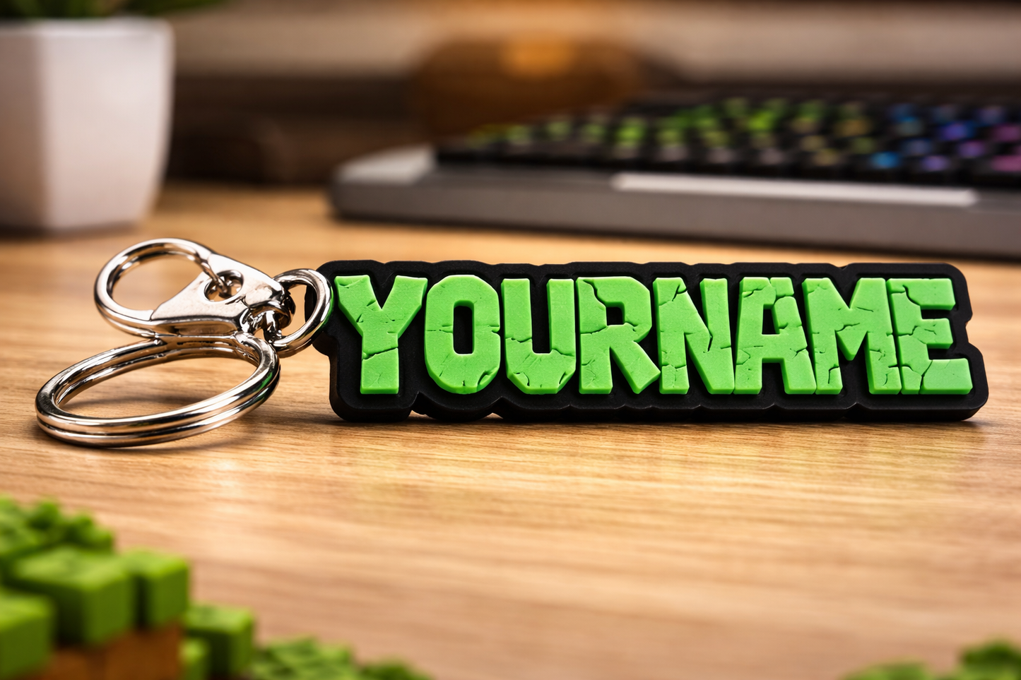 Custom Gamer Name Keyring| Custom 3d Printed