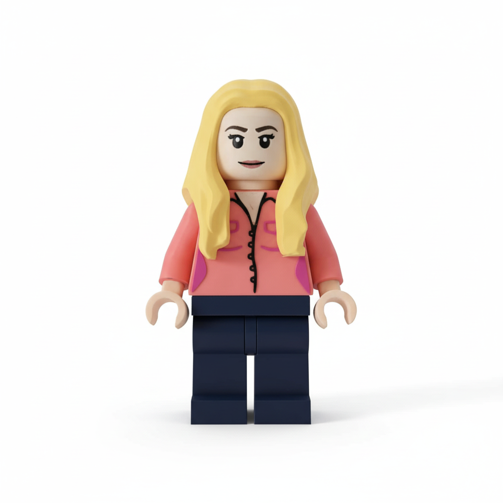 Penny 3D printed minifigure front view
