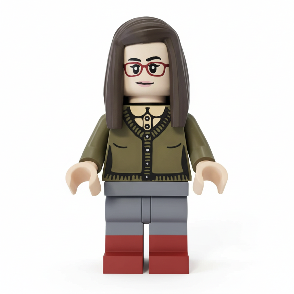 Amy Farrah Fowler 3D printed minifigure front view