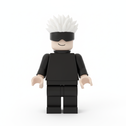 Satoru Gojo 3D printed minifigure front view