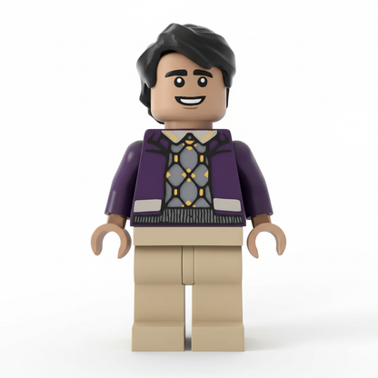 Raj Koothrappali 3D printed minifigure front view