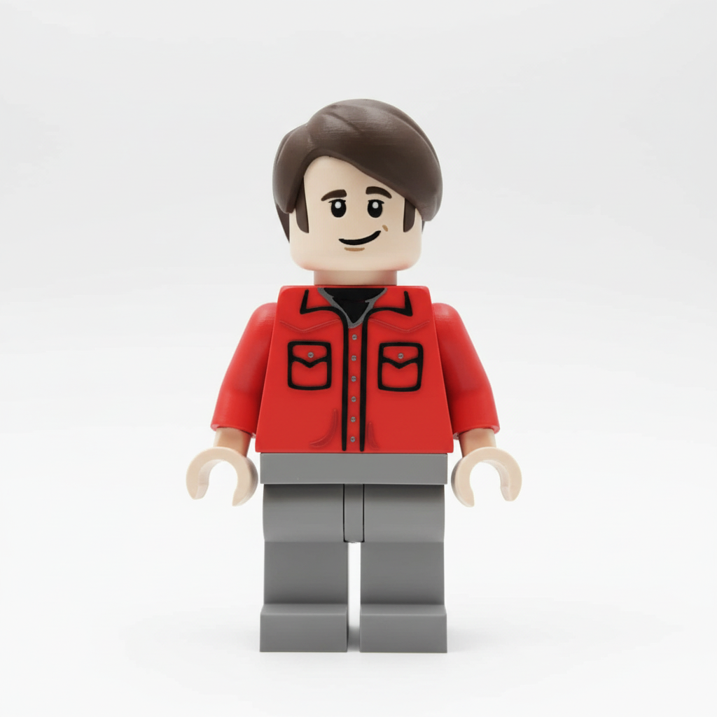 Howard Wolowitz 3D printed minifigure front view