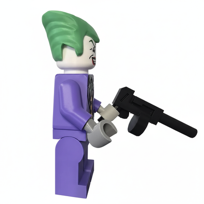 Joker 3D printed minifigure side view no background